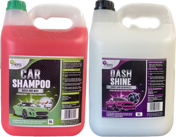 ABS Chemicals Car Shampoo Dash Shine Combo Vehicle Washing Liquid