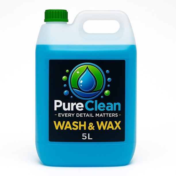 PureClean Wash & Wax 2-in-1 Vehicle Shampoo 5L Vehicle Washing Liquid