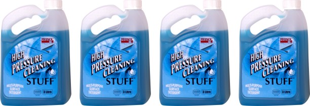 REINOL High Pressure Cleaning STUFF Multipurpose Surface Detergent (4 x 3 Litres) Vehicle Washing Liquid