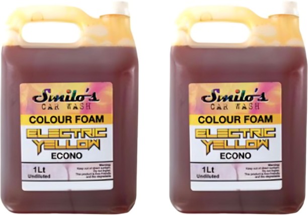 Smilo Concentrated Undiluted Colour Foam Car Wash- Electric Yellow Vehicle Washing Liquid