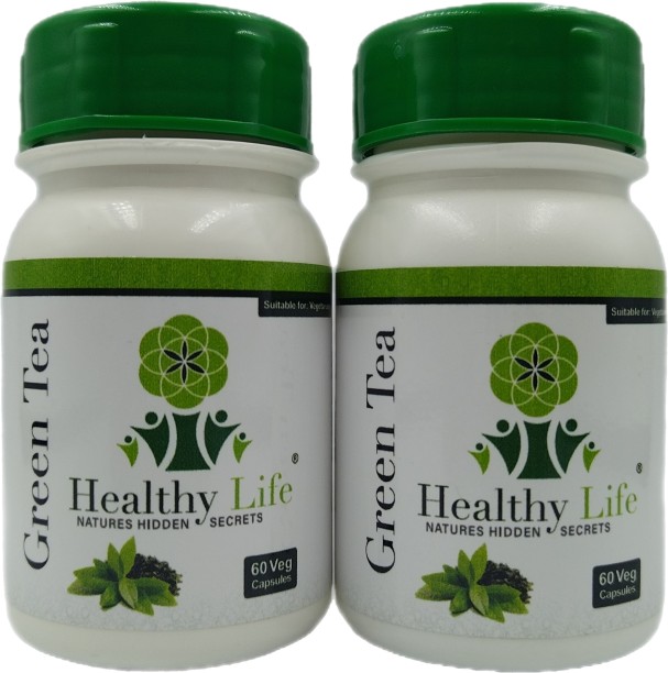 Healthy Life Products Healthy Life Green Tea Capsules - 60's x 2 Pack
