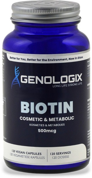Genologix Biotin 500mcg 120 Servings x 120 Capsules