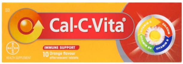 Cal-C-Vita Plus Effervescent tablets, orange flavour