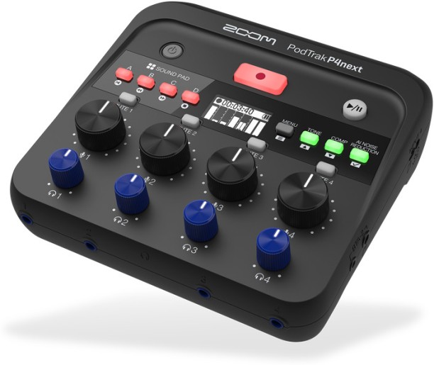 Zoom Portable 4-Track Podcast Recorder NA Voice Recorder