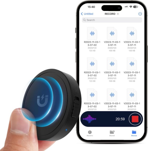 spark Voice Recorder with AI-Intelligent Triple Reduction, Portable Audio Recorder for Work, Lectures NA Voice Recorder