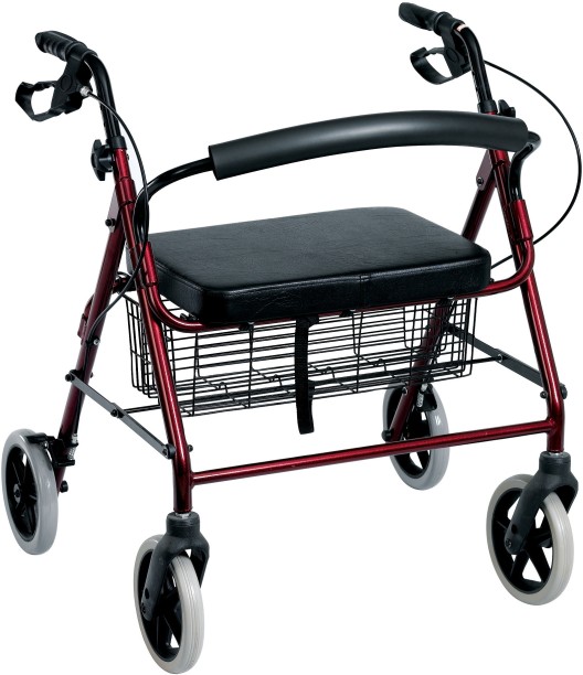 Caremax CAR882LW Bariatric Foldable Rollator with seat