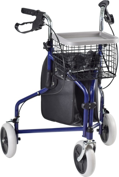 Caremax CAR892Blue 3 Wheeler Foldable Rollator