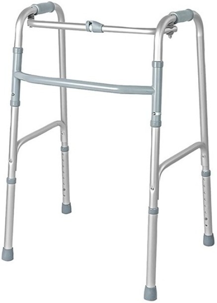 TMED Lightweight Adjustable Adult Walker Frame with Non-Slip Rubber Feet, Light Blue Walking Stick