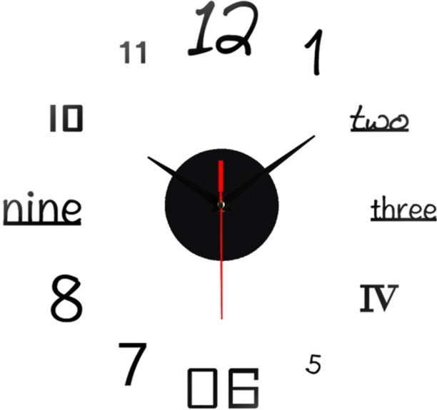 ALANES Analog-Digital 4.5 cm X 12 cm Wall Clock