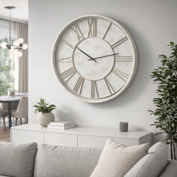 Quality Homeware Analog 50 cm X 50 cm Wall Clock