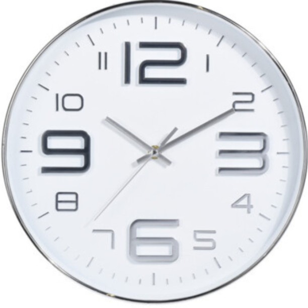Koopman Analog 34 cm X 32 cm Wall Clock