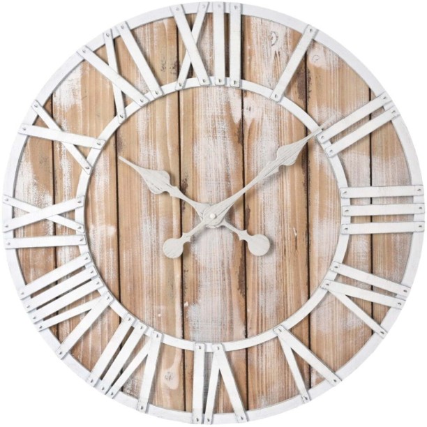 Excellent Houseware Analog 63.5 cm X 6 cm Wall Clock