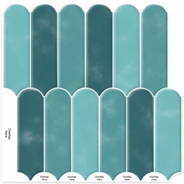 UPPEREDGE 3D Peel & Stick Mosaic Coast Pack of 2