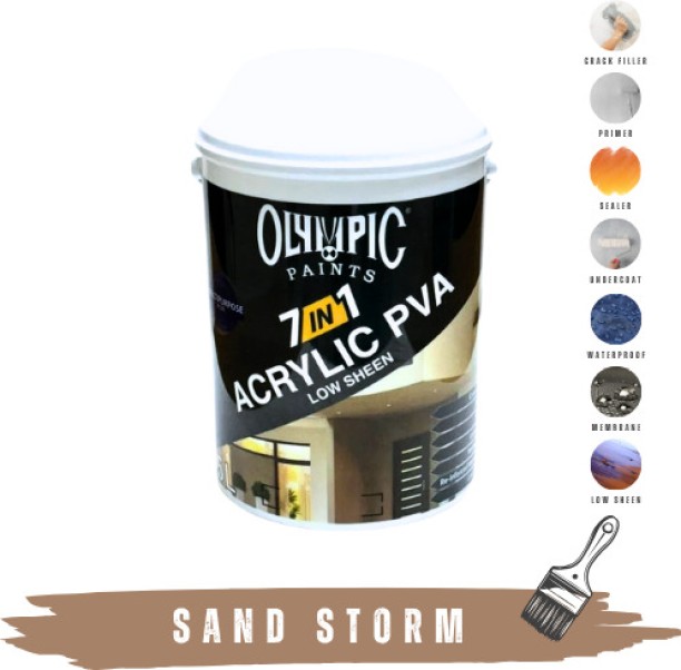 Olympic Paints 7 In 1 PVA Sand Storm Emulsion Wall Paint