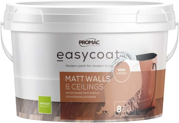 Promac Easy Coat Matt Walls & Ceiling White White Emulsion Wall Paint