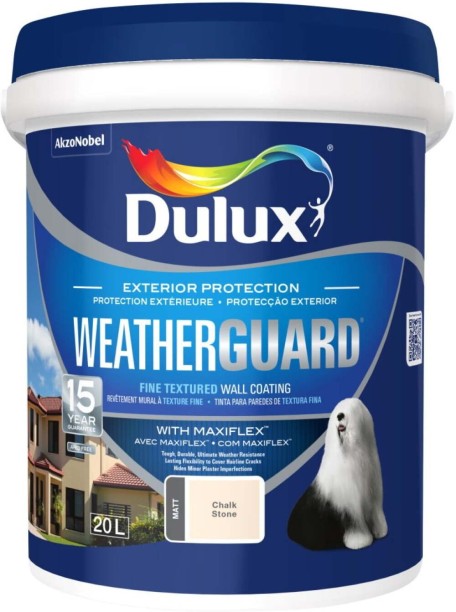 Dulux Exterior Protection Weather Guard Chalk Stone Distemper Wall Paint