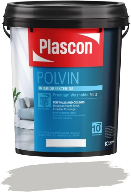 Plascon Polvin Calton Grey Emulsion Wall Paint