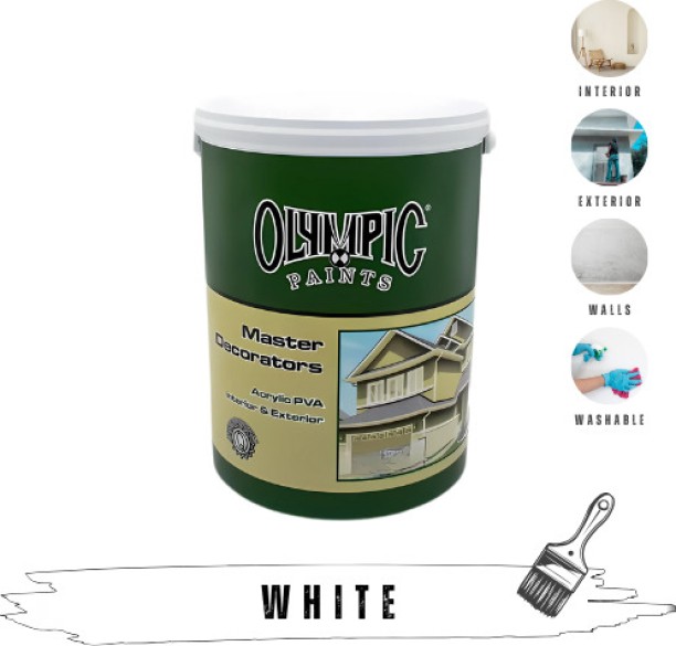 Olympic Paints Master Decorators White Emulsion Wall Paint