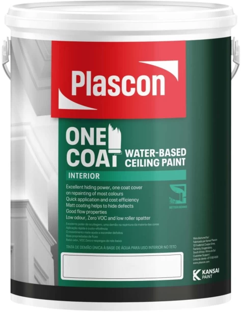 Plascon Bakkie & Trailer Coat White Emulsion Wall Paint