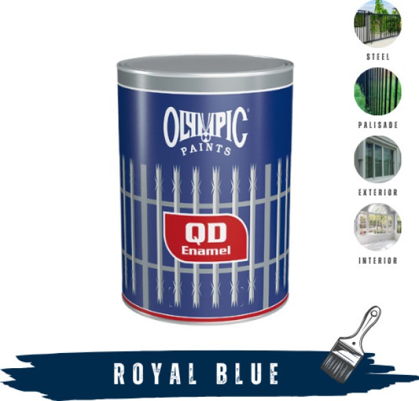 Olympic Paints Quick Drying Enamel Royal Blue Enamel Wall Paint