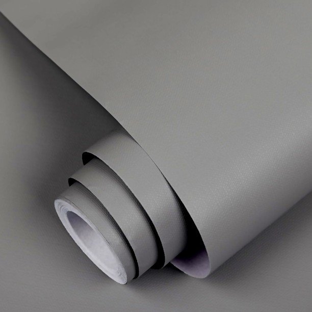 chenshia Peel & Stick Self-Adhesive Wallpaper – Solid Colour Vinyl for Furniture, Drawers & Countertops Decorative Grey Wallpaper