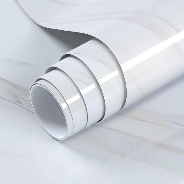 New Era Living High Gloss Marble Grey Interior Vinyl