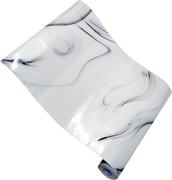 Generic LX-082 120cm x 3m Self Adhesive Wallpaper Decorative White, Black Wallpaper