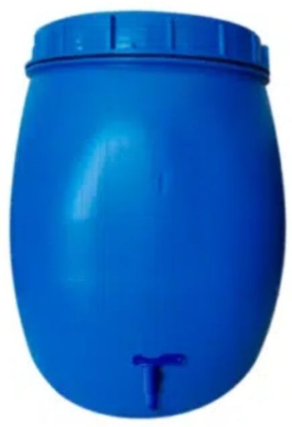 Sanitize 50L Drum – Open Head With Screw On Lid and Tap 50 L Water Cane