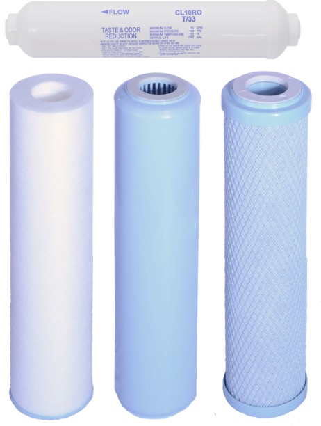 Hydro Wellness 4 Stage New Type Filter Pack Polypropylene, Carbon Filter Cartridge