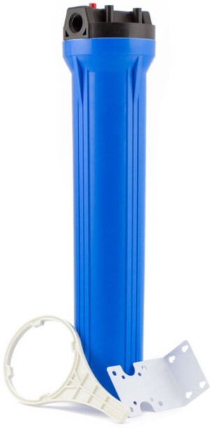 SUPERPURE Blue 20 inch Housing with 3/4 inch Ports Plastic Filter Cartridge