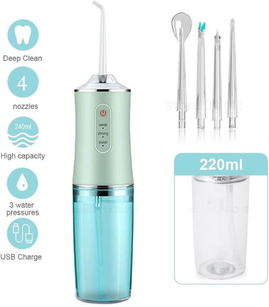 top sale trader 220ML Portable Electric Dental Water Flosser Oral Care Irrigator Battery Rechargeable Cordless Water Flosser