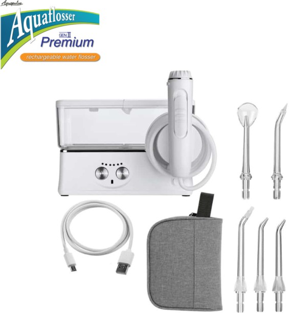 Aquaflosser Premium Generation 2 Battery Rechargeable Cordless Water Flosser