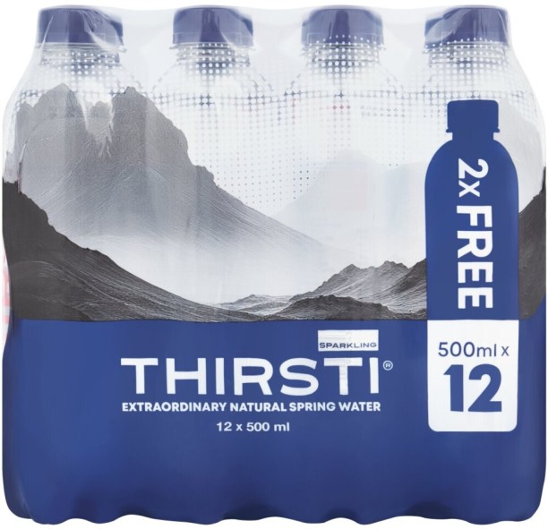Thirsti Sparkling Natural Spring Sparkling Water