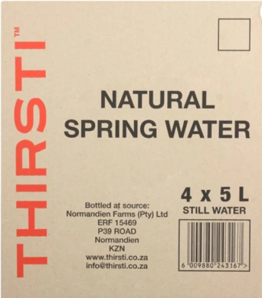 Thirsti DT Natural Spring Mineral Still Water