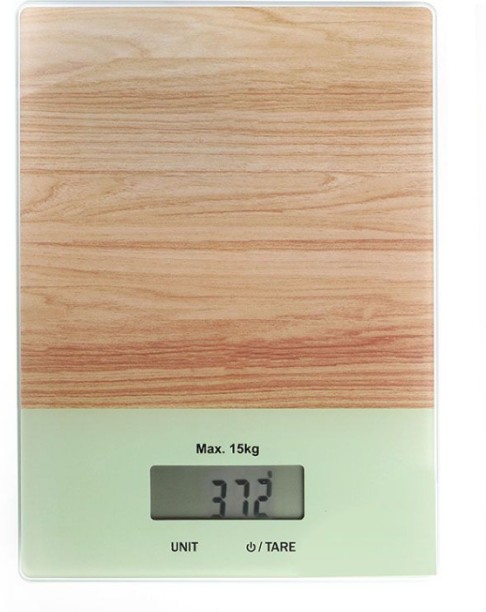 LXD Tempered Glass Digital Kitchen Scale with LCD Display - Sage Digital Table Top Weighing Scale
