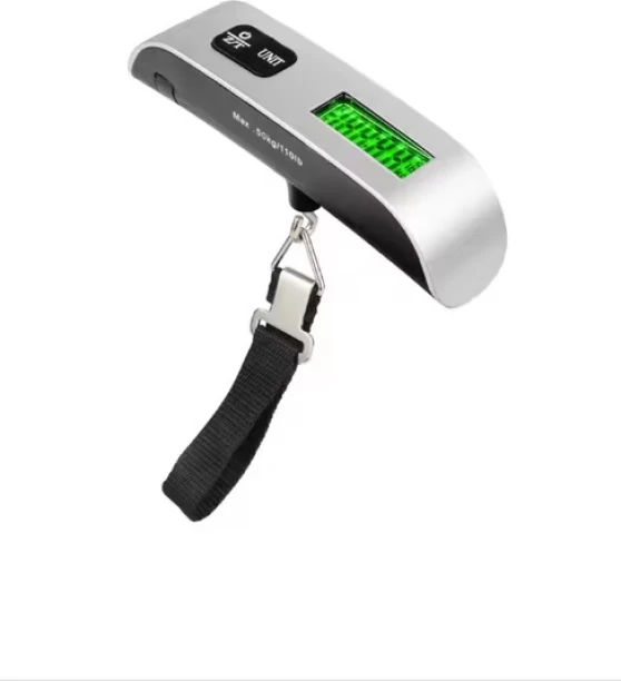 generic GLUN® 50Kg Portable Scale Digital LCD Display Electronic Luggage Hanging Weighing Scale (Model 2) Digital Luggage Weighing Scale