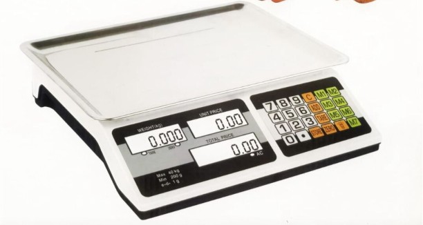 SGM Online 40kg Electronic Digital Price Computing Scale – Dual LCD Display Digital Counter or Table Top Weighing Scale