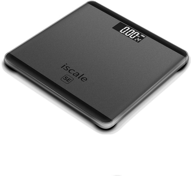 Generic Digital Weight Scale With Temperature Sensor (Grey) Digital Personal-smart or BMI Weighing Scale