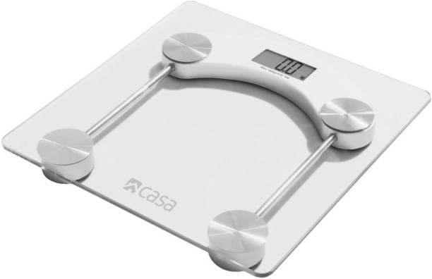 Casa Electronic Glass Digital Bathroom Weighing Scale