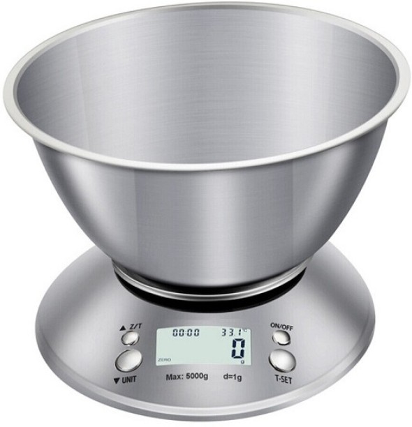 Just Simplified 5kg\1g Digital Kitchen Scale With A Bowl Digital Kitchen Weighing Scale
