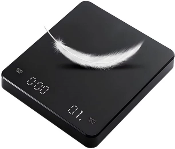 Aerbes USB Rechargeable Digital Coffee Scale With Timer Digital Kitchen Weighing Scale