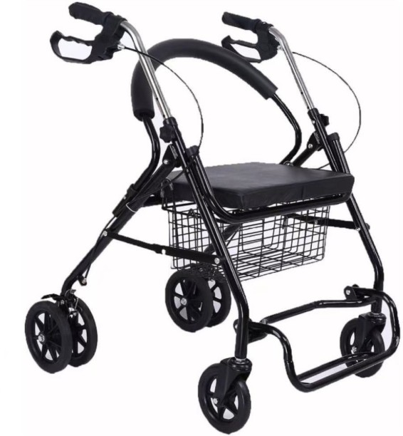 Generic Lightweight Portable Foldable Wheelchair with Attendant Brakes Manual  Attendant-propelled Wheelchair