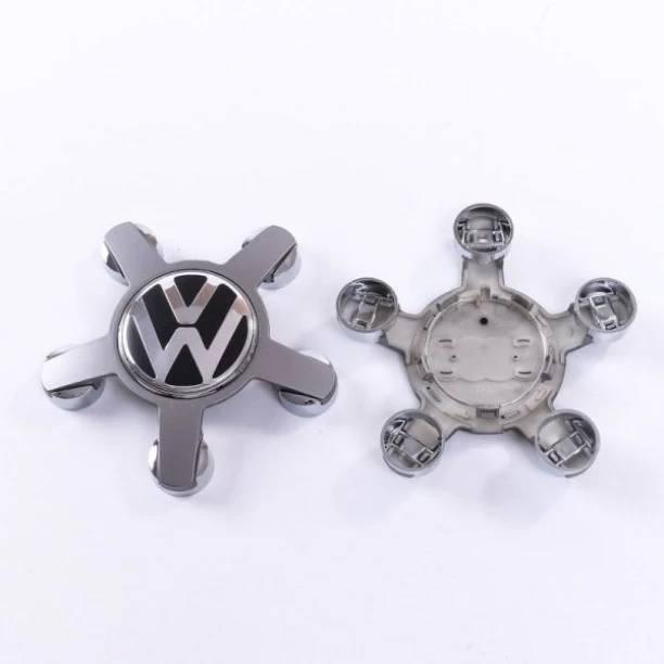 MAX Fits 5-spoke hub cap tire logo 135mm (4 pcs) For compatible Volkswagen