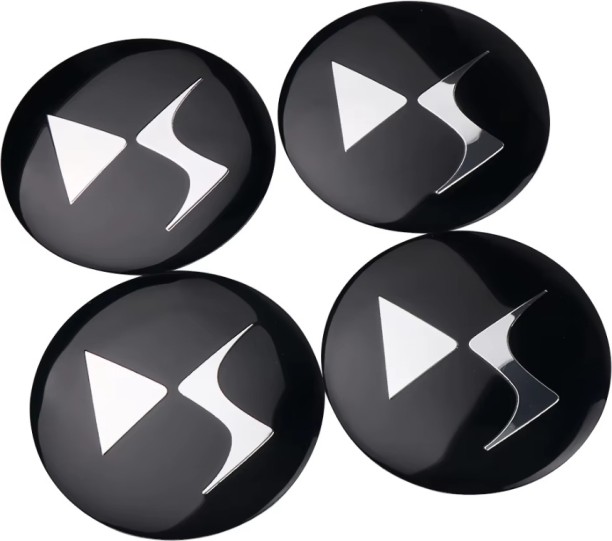 Tuochi 4Pcs Car Wheel Center Hub Cap Rim Cover Stickers For DS DS4S DS5 5LS DS3 DS4 DS6 DS7 DS9 WILD RUBIS SPIRIT E-Tense AutoEmblem For DS