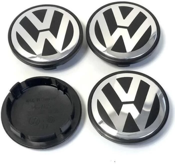 MAX 4X VW WHEEL CENTERS hub caps 65mm alloy rim VOLKSWAGEN emblem For universal