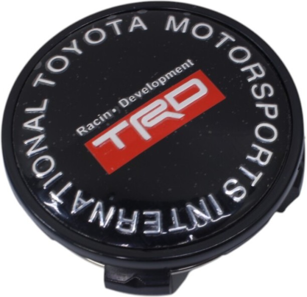 AutoStyle TRD Motorsport Black & Red Wheel Centre Cap (non-oem) For Universal For Cars, Toyota