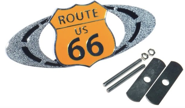 Metal Badge Route 66 US Car Sticker For Any