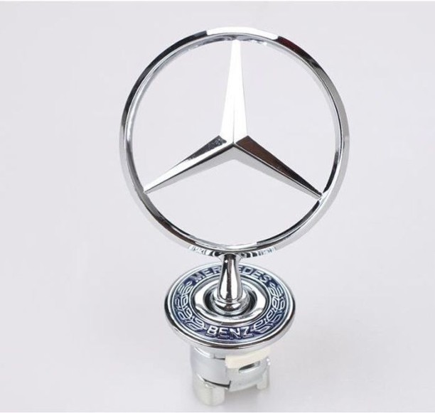 MAX Mercedes-Benz W210 W220 Car Head Logo Badge Brand Standing Wheat Ears For universal