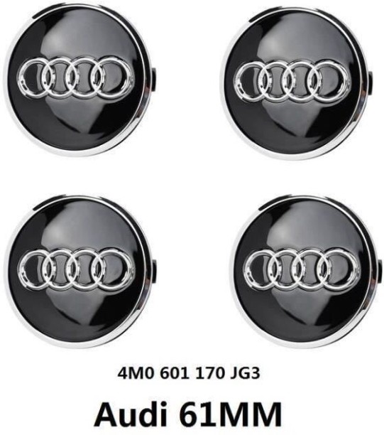 MAX Set of 4 Wheel Center Hub Caps Replacement for Audi 61mm 4M0 601 170 JG3 For Audi