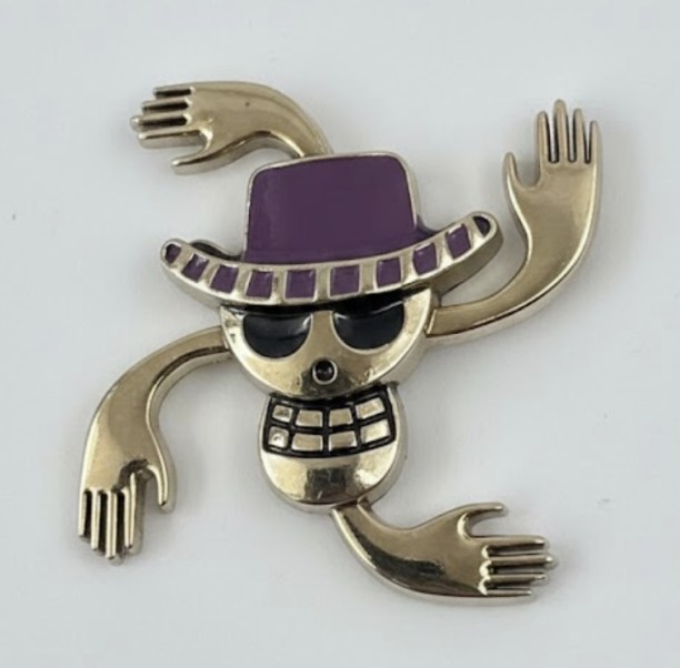 Metal Badge Pirates Skull with Hat Car Sticker For Any